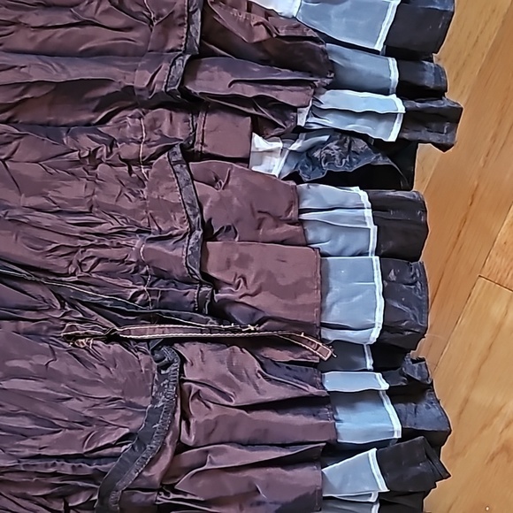 Vintage Saga Tiered Layer Brown Skirt Size 0 - Perfect Condition - Picture 2 of 5